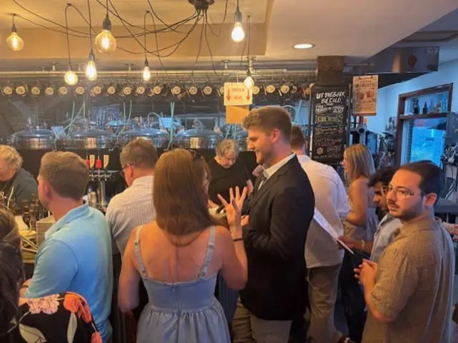 Chatterton rehearsal dinner event at Footbridge Brewery & BBQ restaurant