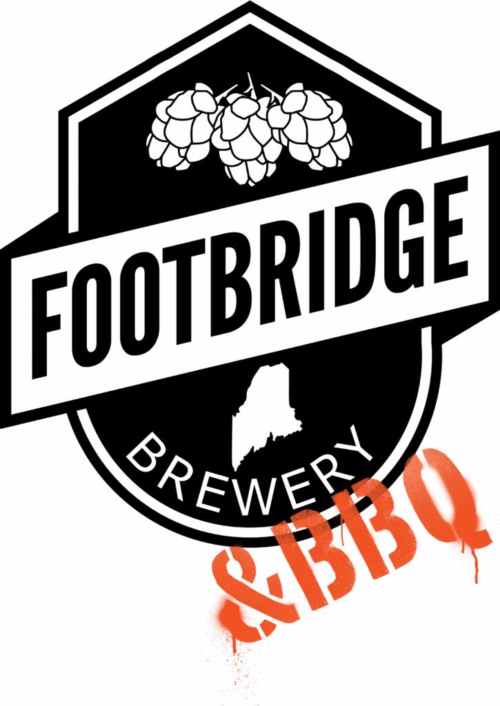 Footbridge Brewery & BBQ Logo Dark