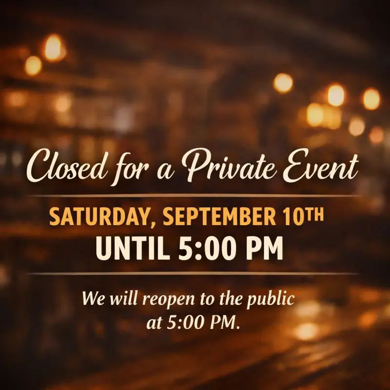 Closed for private event