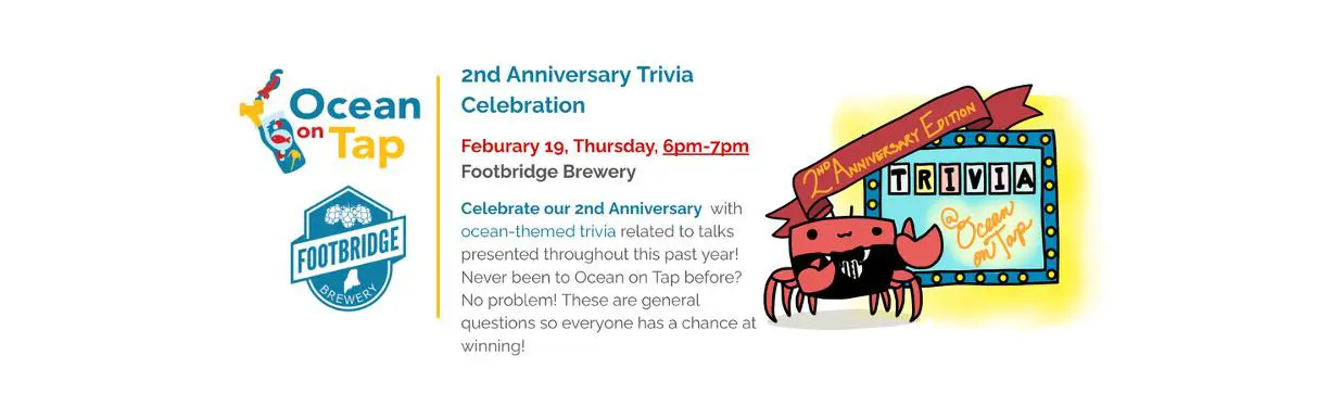 Ocean on Tap Turns 2! Anniversary Trivia Night at Footbridge Brewery