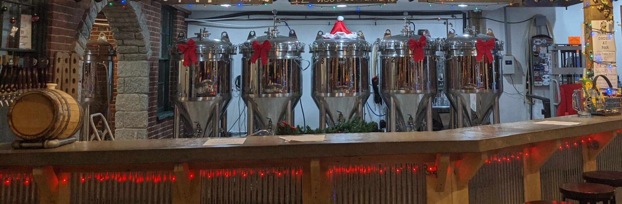 Fermenters dressed for a holiday party